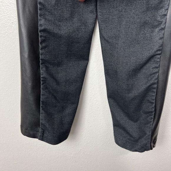 Volcom Pants Women Small Mixed Media Black Skinny Pull On Jeggings Activewear - Picture 10 of 12